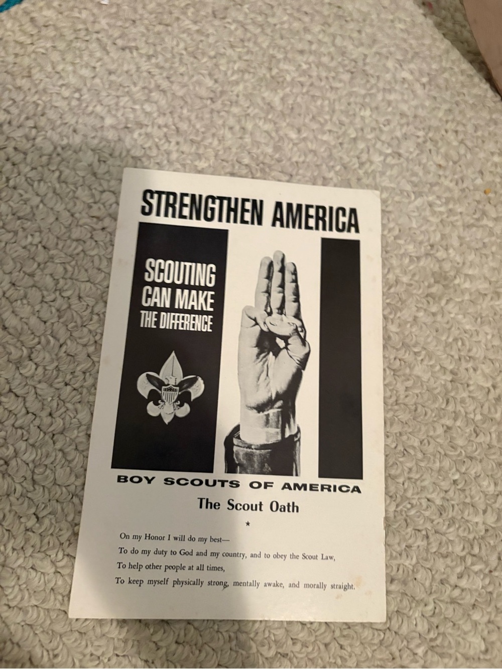 Vintage Boy Scouts 'Scouting Can Make the Difference' luncheon-